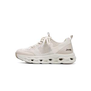 Jeep Женские повседневные кроссовки low top бежевые с амортизацией, отскоком, увеличенной высотой, устойчивостью к истиранию, легкие и дышащие