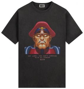 Винтажная футболка Kith x Capcom M. Bison, черный