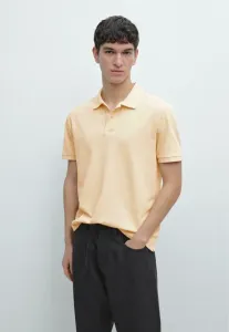 Рубашка-Поло с микротекстурой Massimo Dutti, Yellow