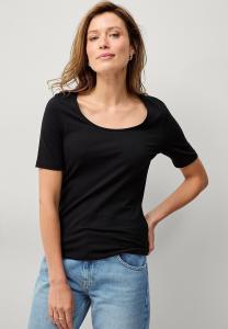 Базовая футболка MIT TIEFEM AUSSCHNITT Ellos Collection, черный