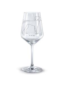 Бокал красного вина для собак немецкого дога без слов в прозрачном Mr. & Mrs. Panda