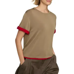 Футболка Clare Waight Keller C Collection SS26 Women's UNIQLO, темно-бежевый