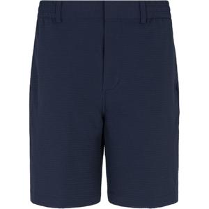 Шорты с эластичной талией из ткани пике EMPORIO ARMANI, синий