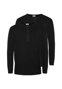 Рубашка с длинным рукавом 2 шт. в упаковке базовая Resteröds, черный