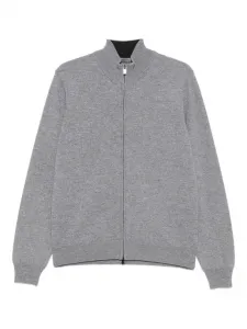 Кардиган на молнии Corneliani, серый