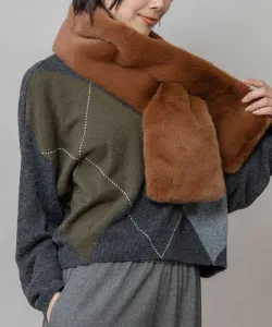 Шарф из искусственного меха