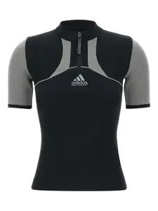 Топ на молнии EQT SS Adidas, черный