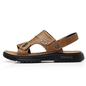 AOKANG Пляжные сандалии мужские желто-коричневые, цвет Yellow Brown