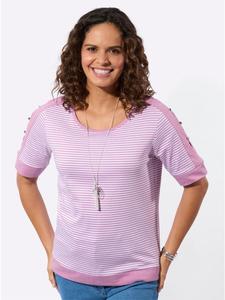 Полосатая рубашка в орхидейно-белые полосы WITT WEIDEN