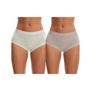 2 пачки женских трусиков-слипов с высокой посадкой из модала Inspire Chic, Lightgreen Lightpurple