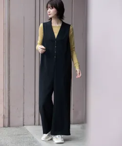 Комбинезон из меланжевой саржи