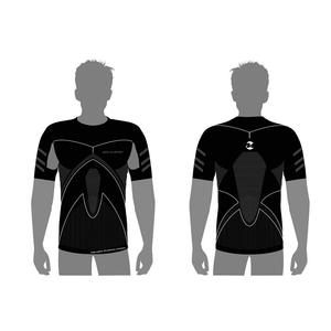 Базовый слой с коротким рукавом MASSI, черный