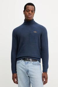 Шерстяной свитер Aeronautica Militare, темно-синий