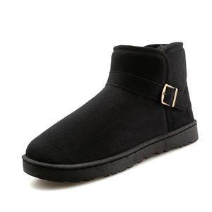 Ботинки Warm Wear Resistant Cushioning Height Increasing Slip Resistant Coverage Balance Short Snow Boots Unisex CariteSport, черный