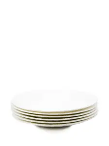 Десертные тарелки Листья, набор из 6 шт., 21 см, Knindustrie, белый