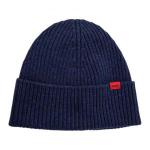 HUGO BOSS Вязаная шапка-бини Unisex Dark Blue