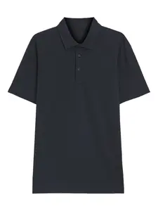 Льняная рубашка поло из коллаборации с David Beckham BOSS, синий