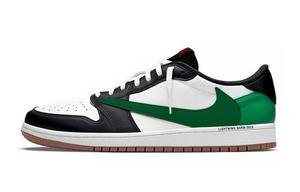 Трэвис Скотт x Air The Wizard Of Oz устойчивые к истиранию низкие винтажные баскетбольные кроссовки unisex Jordan, зеленый