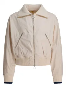 Куртка на молнии с трикотажными манжетами Kapital, нейтральный