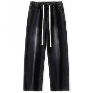 Пастбищные джинсы в стиле лошади Unisex Jeep, дымчато-серые (с флисовой подкладкой)