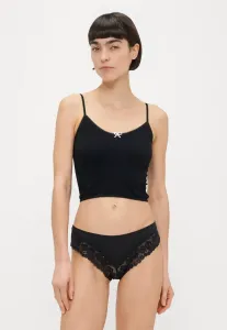 Хлопковые трусы с кружевной отделкой, 7 штук в упаковке. Anna Field, Dark Brown/Black