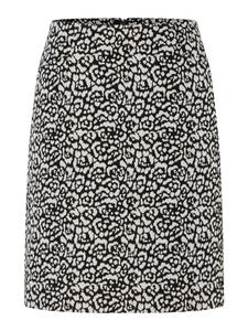Узкая, облегающая юбка с леопардовым принтом из блестящего жаккарда More & More