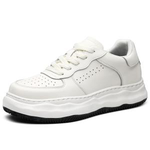 CHINT Мужские низкие скейтерские кроссовки с высотой подошвы 7 см белые 01, цвет {Height Increasing 7CM} White 01