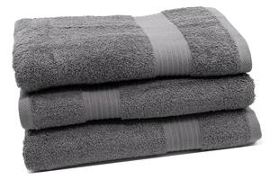 Банные полотенца Zollner 00000410 3er-Set, серый - текстиль - 70 x 1 x 140 см