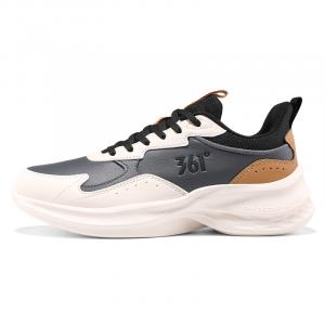 361° Скользоустойчивые износостойкие низкие повседневные беговые кроссовки мужские серые белые Lotus Seed White/Smoke Gray, цвет Lotus Seed White/Smoke Gray