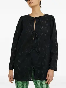 Топ с завязкой Resume, черный