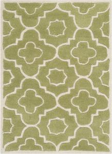 Ковер SAFAVIEH, 61 x 92 см, Chatham Collection Green / Ivory CHT750N ручной работы геометрический премиум шерстяной