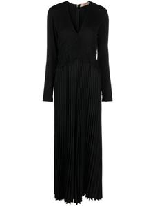 TWINSET плиссированный комбинезон с кружевом, черный