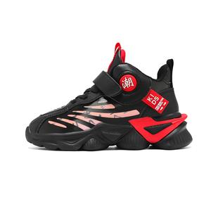 Детские баскетбольные кроссовки TONYBEAR, черный/красный