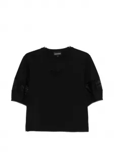 Футболка с короткими рукавами Emporio Armani, черный