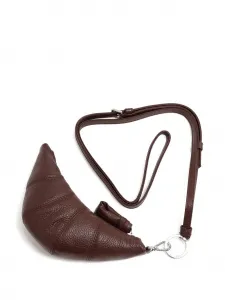 Мини-сумка Croissant из кожи Lemaire, коричневый