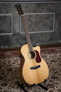 Акустическая электро-гитара Cort Gold Series OC6 Bocote -*с чехлом* 2020-х годов - Натуральный глянцевый