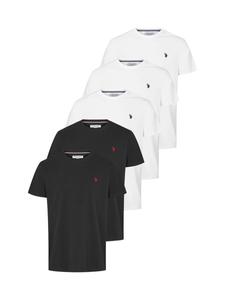 Рубашка U.S. POLO ASSN. Arjun, черный/белый