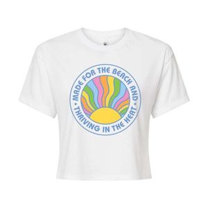 Укороченная футболка с принтом для юниоров, созданная для пляжа Unbranded, белый