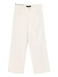 Джинсы с принтом "виноград" Federico Cina, нейтральный