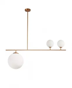 14,50-Дюймовый металлический подвесной светильник Orion с тремя лампами Dainolite, gold