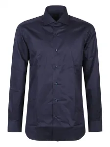 Хлопковая рубашка с длинными рукавами Barba, синий