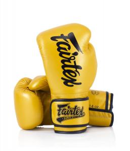 Перчатки Fairtex Super Sparring Gloves - Microfiber, золотой