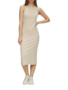 Платье до колена QS by S. Oliver, бежевый