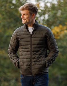 Сверхлегкая куртка-пуховик с воротником-стойкой цвета хаки French Connection