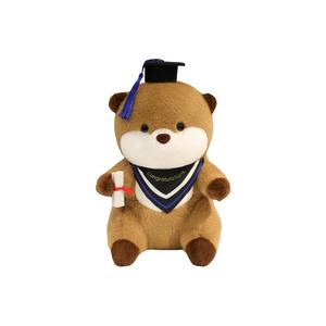 Очаровательная креативная плюшевая кукла выпускник-доктор выдра, высота 25 см Princess lovers, синий