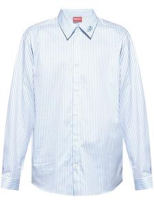 Diesel рубашка из хлопка в полоску S-Turner, синий