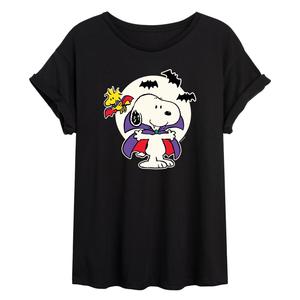 Детская футболка большого размера с рисунком Peanuts Vampire Snoopy Licensed Character