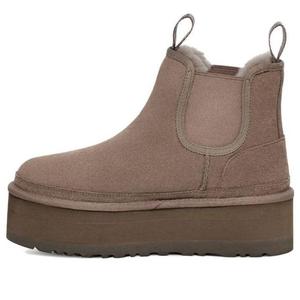 (WMNS) UGG Neumel Platform Chelsea 'Smoke Plume'