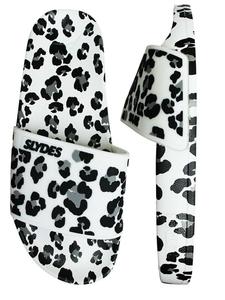 Размытие женских белых/черных ползунков размытия Slydes, белый