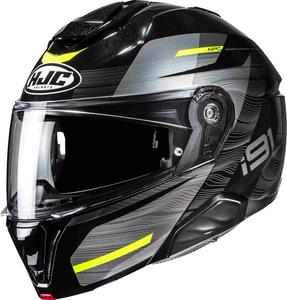 Шлем HJC i91 dusk, Black/Grey/Yellow
